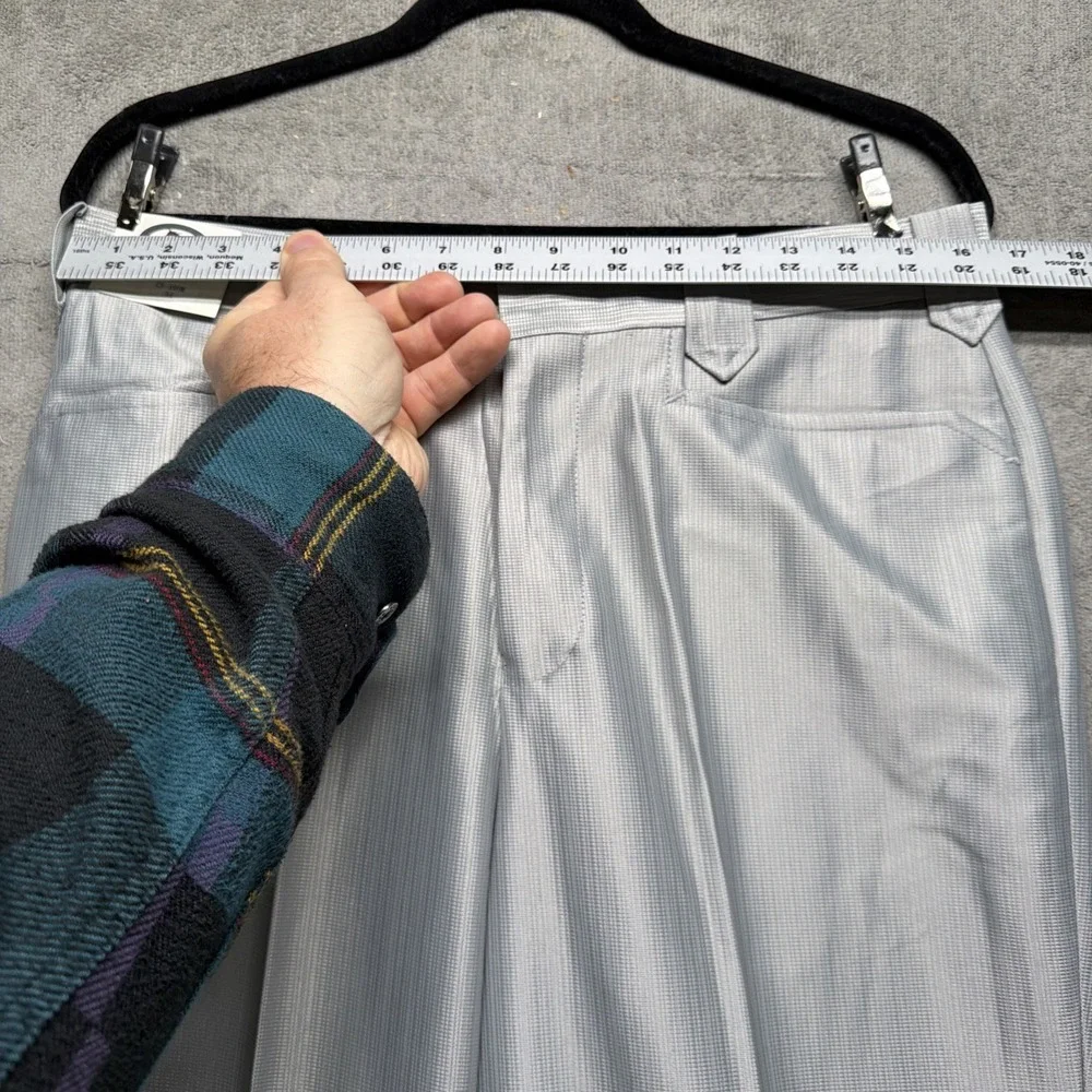 Vintage Rockabilly Western Suit Gray Jacket Pants Set 42R 34 Deadstock